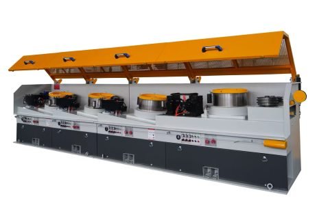 Straight line wire drawing machine production line