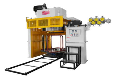 Inverted wire drawing machine